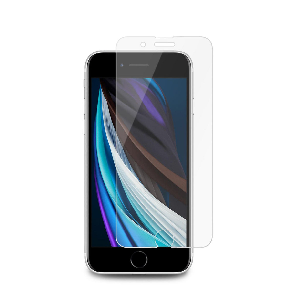eSTUFF iPhone SE 2022/2020 Screen Protector. Clear Tempered Glass. Titan Shield. 25 pcs BULK pack