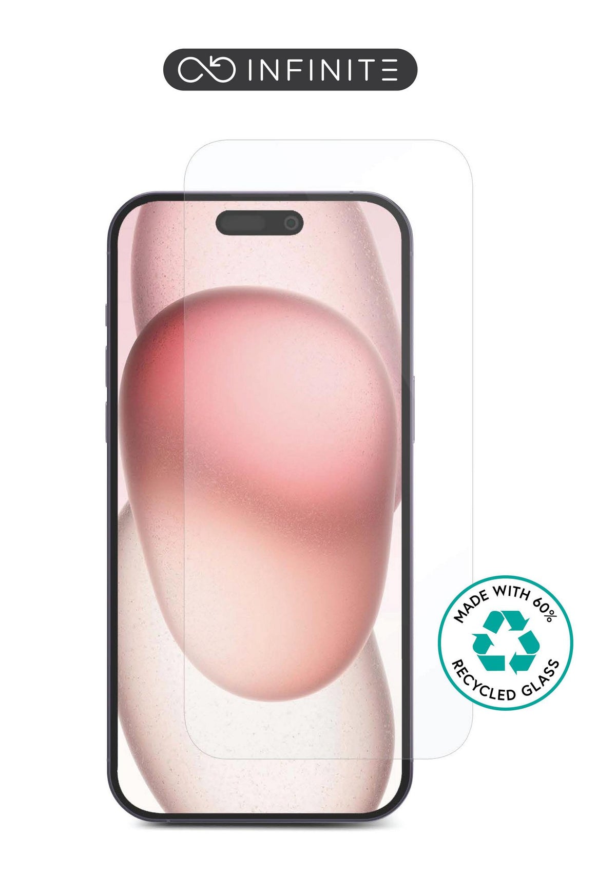 eSTUFF INFINITE (GRS) iPhone 16 Plus/15 Plus Screen Protector. Tempered Glass. Titan Shield
