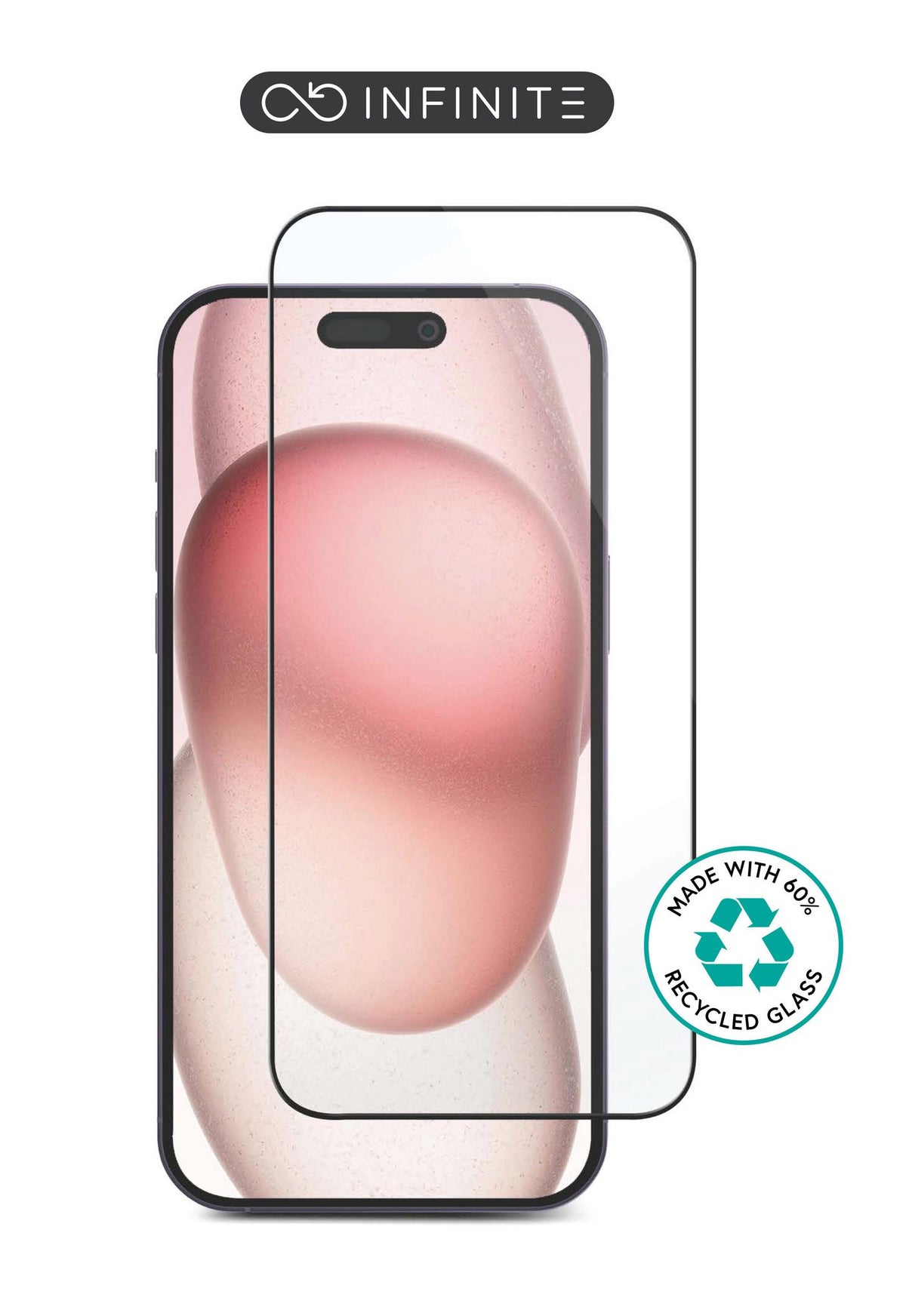 eSTUFF INFINITE (GRS) iPhone Air Screen Protector. Full Cover Tempered Glass. Titan Shield. 50 pcs BULK pack