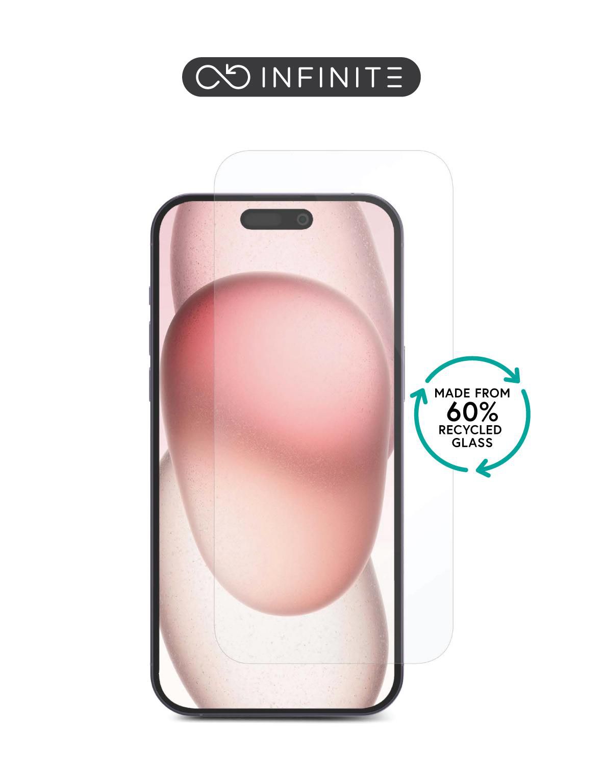 eSTUFF INFINITE (GRS) iPhone 17 Pro Screen Protector. Clear Tempered Glass. Titan Shield. 10 pcs BULK pack