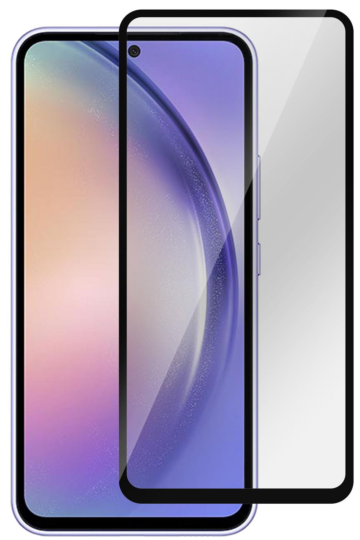 eSTUFF Samsung Galaxy A54/S23 FE Screen Protector. Full Cover Tempered Glass. Titan Shield