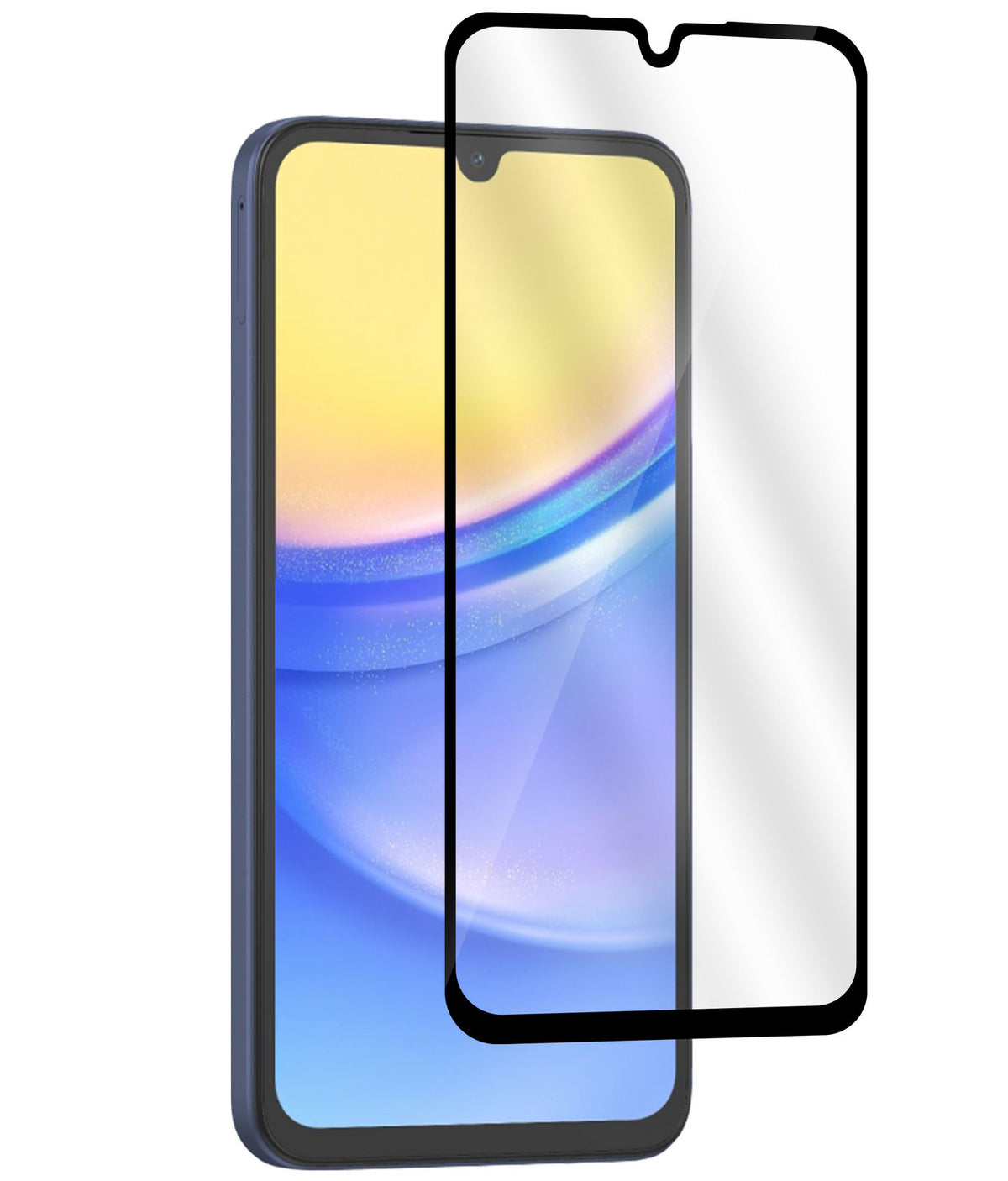 eSTUFF Samsung Galaxy A15/A15 5G Screen Protector. Full Cover Tempered Glass. Titan Shield