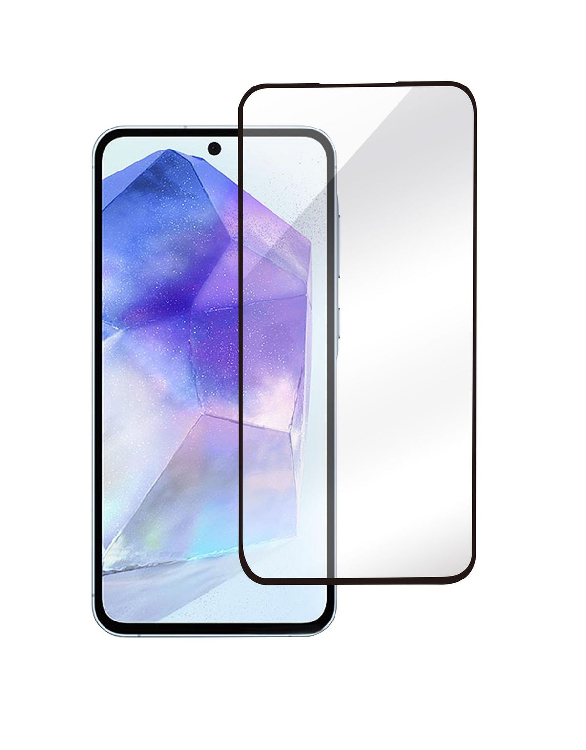 eSTUFF Samsung Galaxy A35 / A55 Screen Protector. Full Cover Tempered Glass. Titan Shield