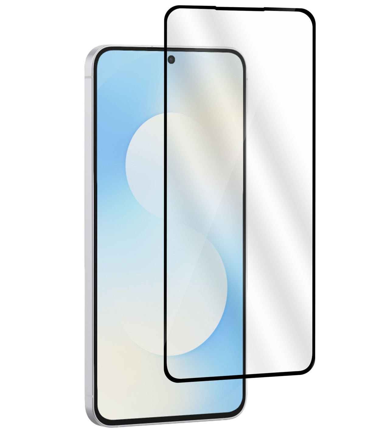 eSTUFF Samsung Galaxy S26 FE/S25 FE Screen Protector. Full Cover Tempered Glass. Titan Shield