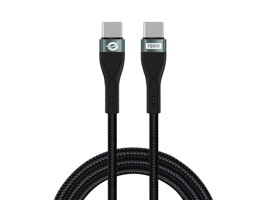 Conceptronic ETTA01B12 USB C-C PD 3.0 100W Fast Charging Cable 1.2M, 20V 5A, 480Mbps, E-Mark