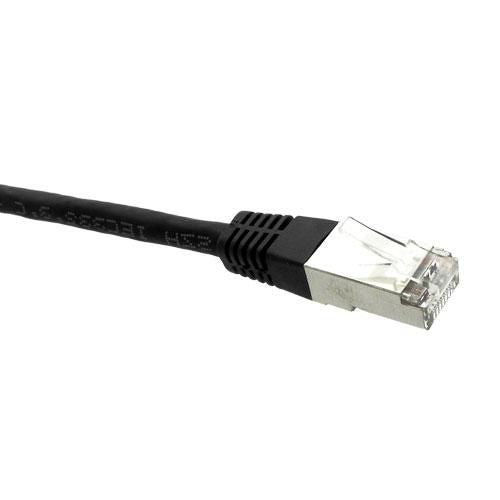 Black Box CAT6 GIGATRUE FTP PATCH CABLE LSZH BLACK 0.5M EVE637-00M5, 0.5 m, Cat6, S/FTP (S-STP), RJ-45, RJ-45