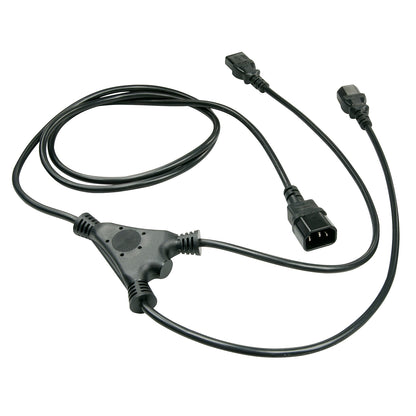 Lindy 2m IEC Splitter Cable IEC C14 to 2 x IEC C13