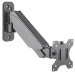 Manhattan Wall Mount for TV & Monitors (Spring Arm 2 pivots), For screens 17" to 32", VESA compatibility: 75x75mm and 100x100mm - check the dimensions of the four mounting holes on back of screen to ensure it fits, Max 8kg, Black, Bracket, Lifetime Warran