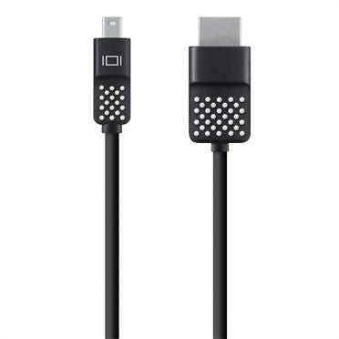 Belkin MINI DISPL PORT HDMI CAB Mini DisplayPort to HDTV Cable, 1.8 m, Mini DisplayPort, HDMI, Male, Male, Black