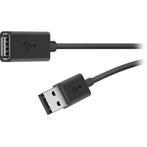 Belkin USB2.0 A - A Extension Cable USB 2.0 A M/F 1.8m, 1.8 m, USB A, USB A, USB 2.0, 480 Mbit/s, Black