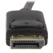 StarTech.com 6.6ft (2m) DisplayPort to HDMI Cable - 4K 30Hz - DisplayPort to HDMI Adapter Cable - DP 1.2 to HDMI Monitor Cable Converter - Latching DP Connector - Passive DP to HDMI Cord