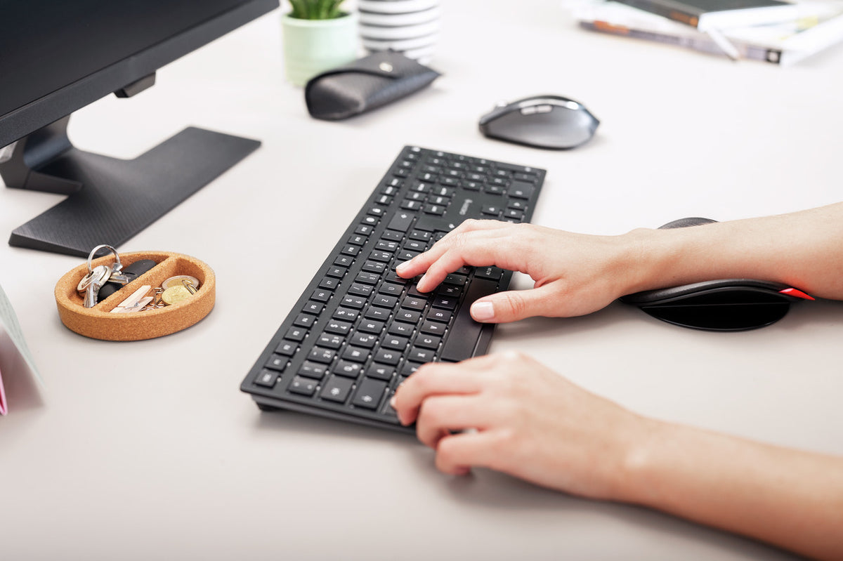 CHERRY KW 9100 SLIM keyboard Universal RF Wireless + Bluetooth QWERTZ German Black