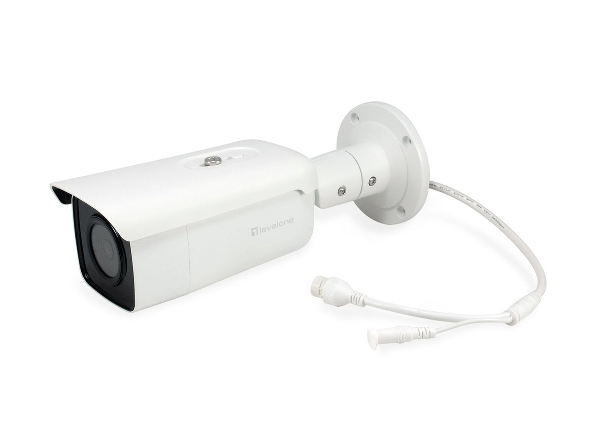 LevelOne FIXED DOME OUTDOOR CAMERA 5-MP GEMINI Fixed IP Network Camera, 5-Megapixel, H.265, 802.3af PoE, IR LEDs, Indoor/Outdoor, IP security