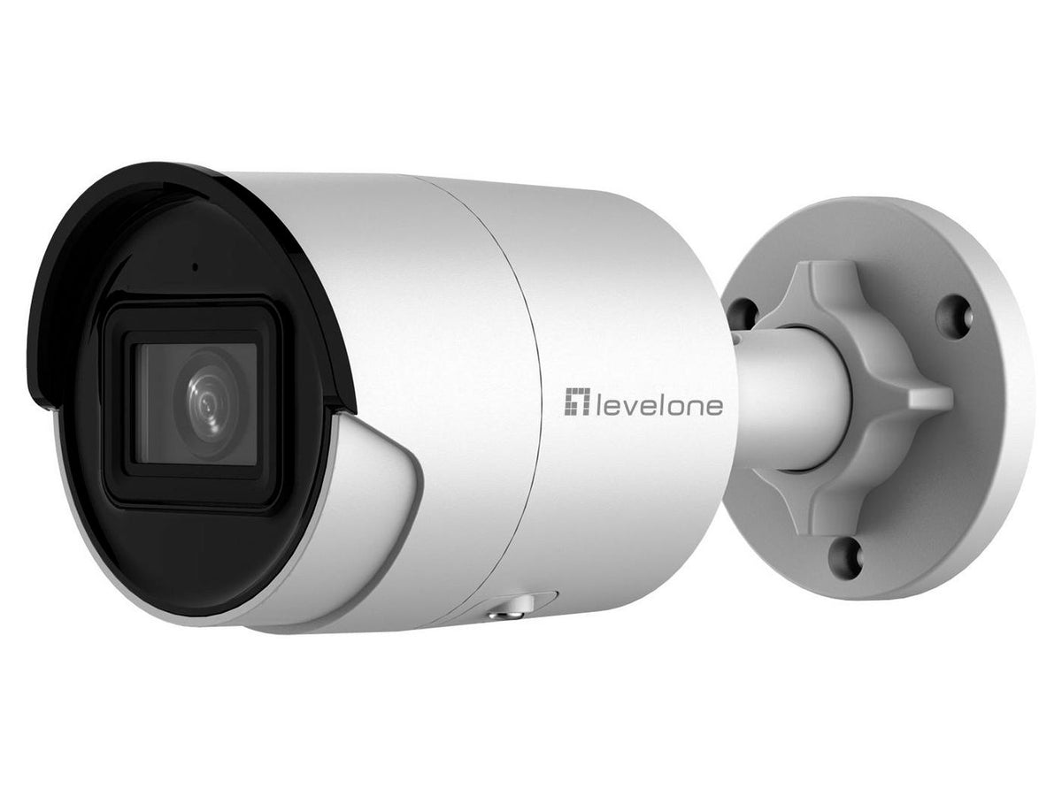 LevelOne GEMINI Fixed IP Network Camera 4-Megapixel IR GEMINI Fixed IP Network Camera, 4-Megapixel, IR LEDs, 802.3af PoE, Indoor/Outdoor, IP
