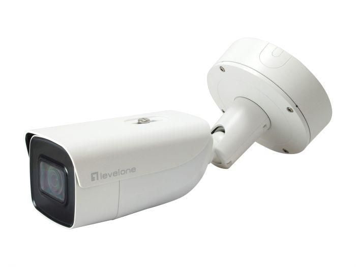 LevelOne Gemini Fixed Ip Network Camera, 6-Megapixel, H.265, 4.3X Optical Zoom, Ir Leds, Indoor/Outdoor