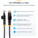 StarTech.com 25cm Orange Slim CAT6 Ethernet Cable, Snagless, 100W PoE, UTP, LSZH, 28AWG Pure Bare Copper Wire, Slim RJ45 Network Patch Cord w/Strain Reliefs, Individually Tested