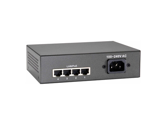 LevelOne 5-PORT FAST ETHERNET POE SWITC 5-Port Fast Ethernet PoE Switch, 802.3at/af PoE, 4 PoE Outputs, 65W, Fast Ethernet (10/100), Full