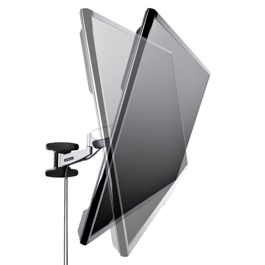 StarTech.com VESA TV Wall Mount, Adjustable Full Motion Mount For 23"-55" Displays, Slim Wall Mount TV Bracket Supports 66lb (30kg), Extendable/Tilting/Swivel Monitor Wall Mount