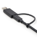 StarTech.com 3.3ft (1m) USB-C Cable with USB-A Adapter Dongle, USB 10Gbps/5Gbps, 100W (5A) PD, 8K 60Hz / 4K 144Hz DP Alt Mode - Thunderbolt Compatible
