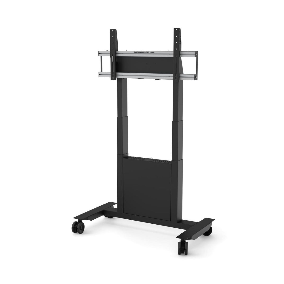 SMS Func Mobile Trolley, Motorized w/Box. Max. Display Size: 86", Max. load: 120kg, VESA size: 200x100 to 800x400, Color: Black