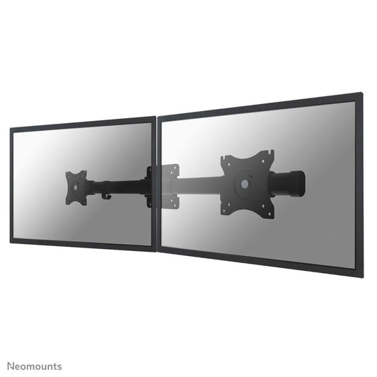 Neomounts FPMA-CB100BLACK, Dual Crossbar Monitor Adapter Arm from 1 to 2 Monitors, 10-27", 0-10 kg/Monitor, VESA 75x75-100x100, -Black