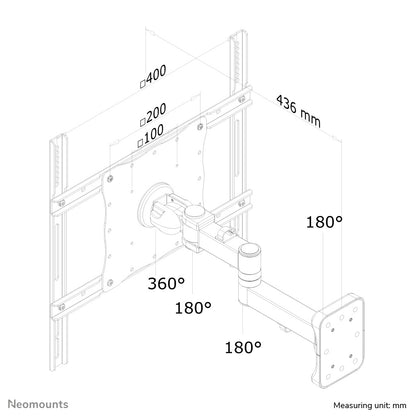 Neomounts FPMA-W960 Monitor/TV mount wall 23-52" - full motion