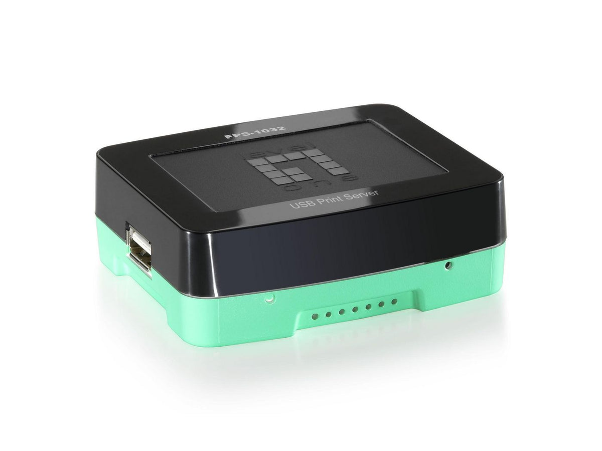 LevelOne Print Server 1U LevelOne FPS-1 USB Print Server, Black,Green, Activity,Link,Power,Status, Taiwan, Ethernet LAN, IEEE 802.3,IEEE