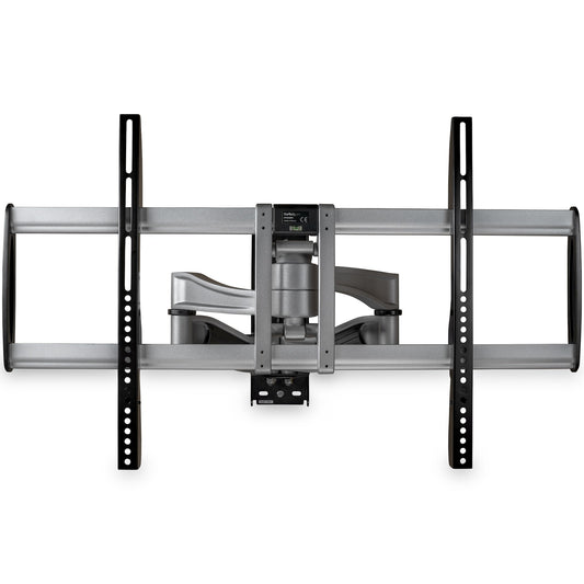 StarTech.com Full Motion TV Wall Mount - Heavy Duty Articulating TV Wall Mount Bracket for 32" to 75" (165lb/75kg) VESA Display - Universal Adjustable Tilt/Swivel Flat Screen Arm - Silver - TAA