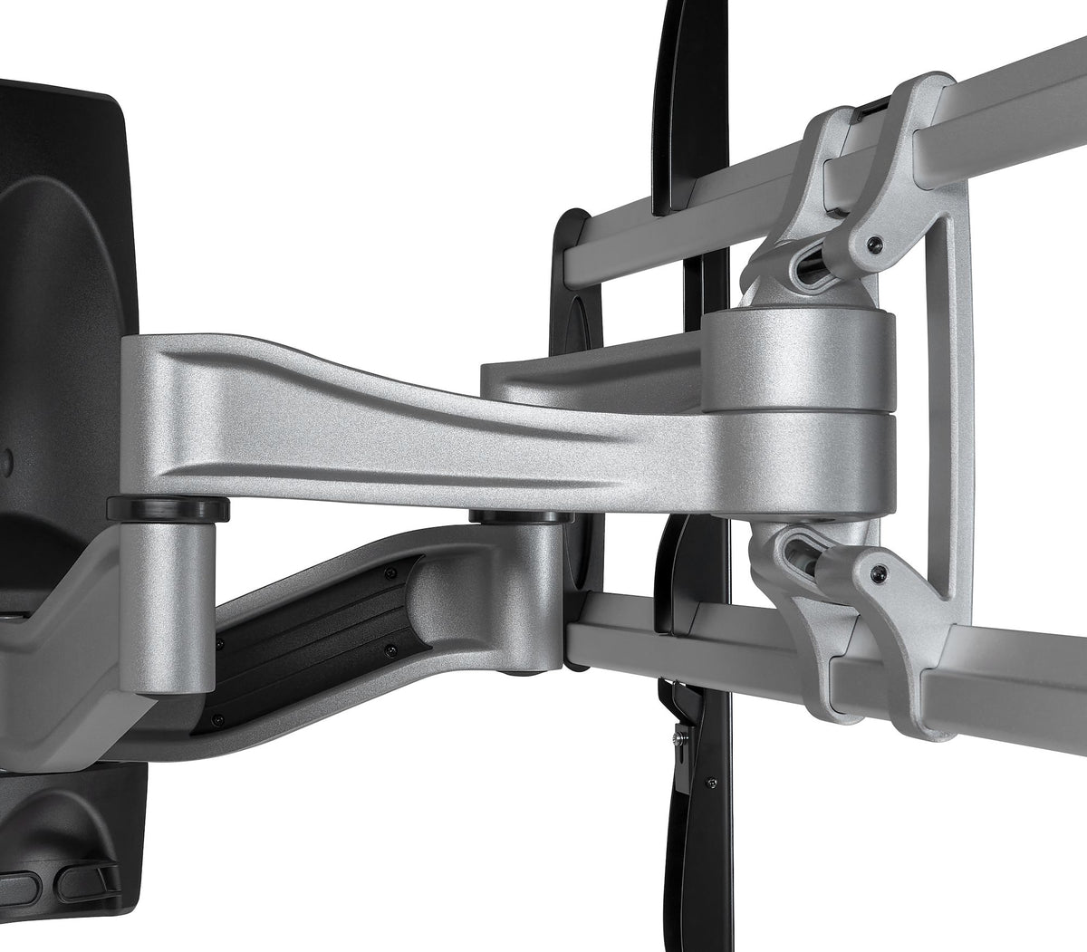 StarTech.com Full Motion TV Wall Mount - Heavy Duty Articulating TV Wall Mount Bracket for 32" to 75" (165lb/75kg) VESA Display - Universal Adjustable Tilt/Swivel Flat Screen Arm - Silver - TAA