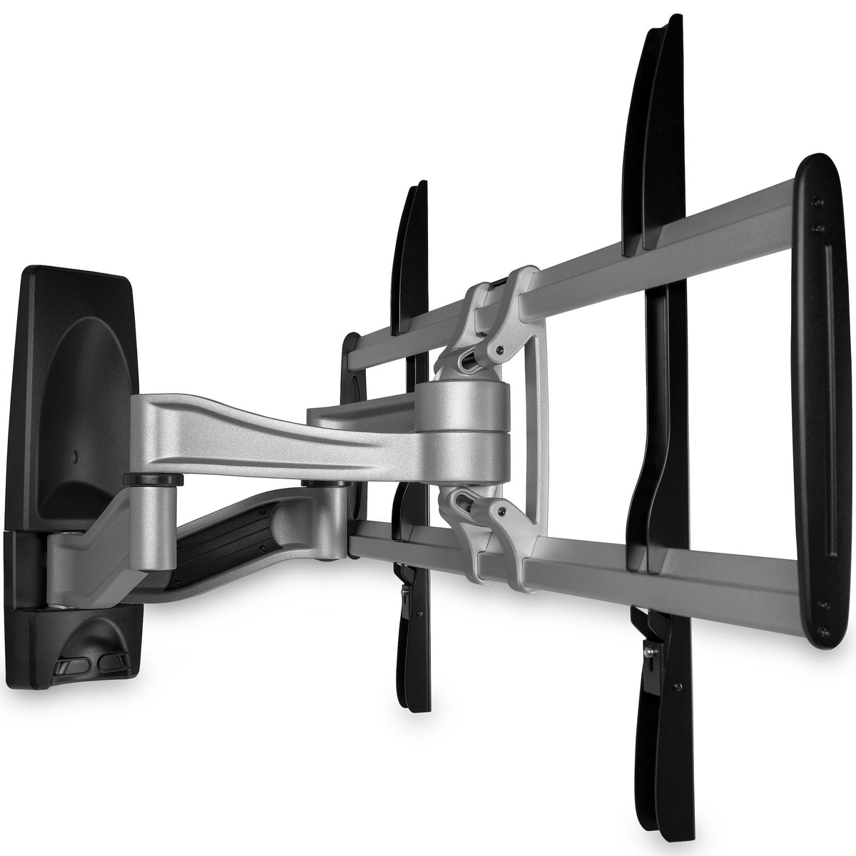 StarTech.com Full Motion TV Wall Mount - Heavy Duty Articulating TV Wall Mount Bracket for 32" to 75" (165lb/75kg) VESA Display - Universal Adjustable Tilt/Swivel Flat Screen Arm - Silver - TAA