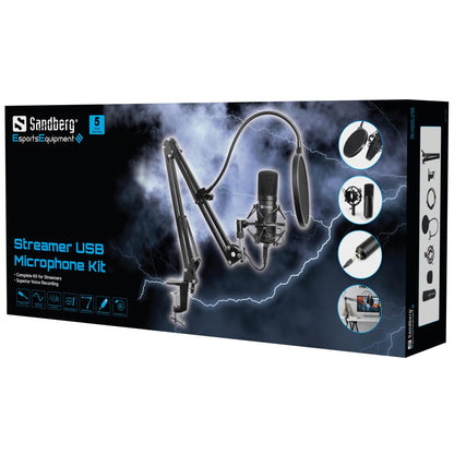 Sandberg Streamer USB Microphone Kit