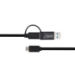Microconnect USB3.1CCA1 USB cable USB 3.2 Gen 1 (3.1 Gen 1) 1 m USB C Black