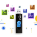 ADATA UV320 USB flash drive 128 GB USB Type-A 3.2 Gen 1 (3.1 Gen 1) Black, Blue