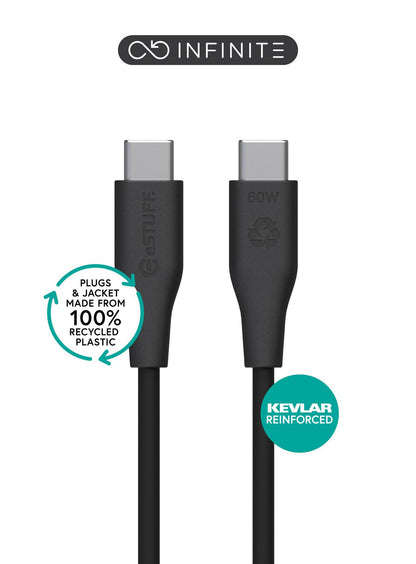 eSTUFF ES604380 USB cable USB 2.0 3 m USB C 60 W Black