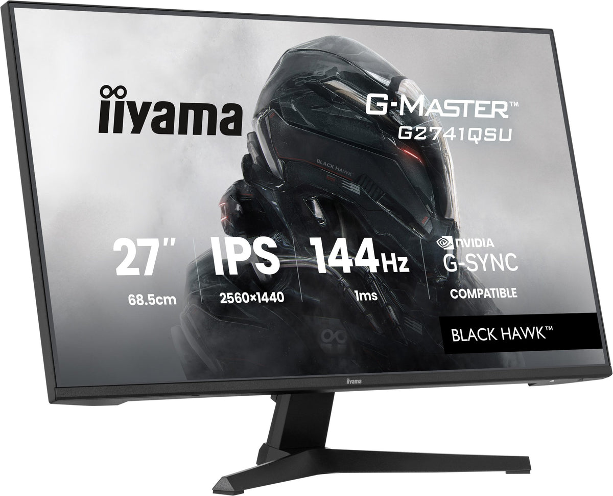 iiyama G-MASTER G2741QSU-B1 computer monitor 68.6 cm (27") 2560 x 1440 pixels 4K Ultra HD QLED Black