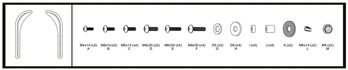 Vivolink VLMSB3270 speaker mount TV bracket Black