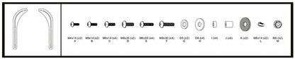 Vivolink VLMSB3270 speaker mount TV bracket Black