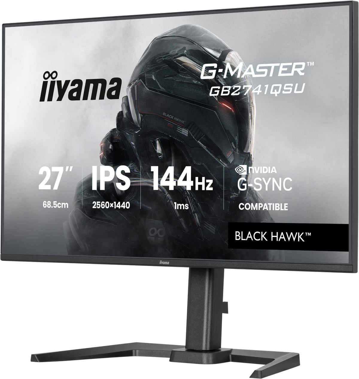 iiyama G-MASTER GB2741QSU-B1 computer monitor 68.6 cm (27") 2560 x 1440 pixels 4K Ultra HD LED Black