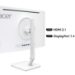 Acer CE270UX QD-OLED monitor - 26.5" Quad HD (2560x1440), QD-OLED, 240Hz, 0.03ms, FreeSync Premium, HDR10, white