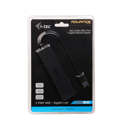 i-tec Advance USB 3.0 Slim HUB 3 Port + Gigabit Ethernet Adapter