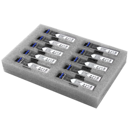 StarTech.com Cisco GLC-LH-SMD Compatible SFP Module (10 Pack) - 1000BASE-LX/LH - 1GbE Single Mode Fiber SMF Optic Transceiver - 1GE Gigabit Ethernet SFP - LC 10km - 1310nm - DDM Cisco Firepower, ASR920, IE2000