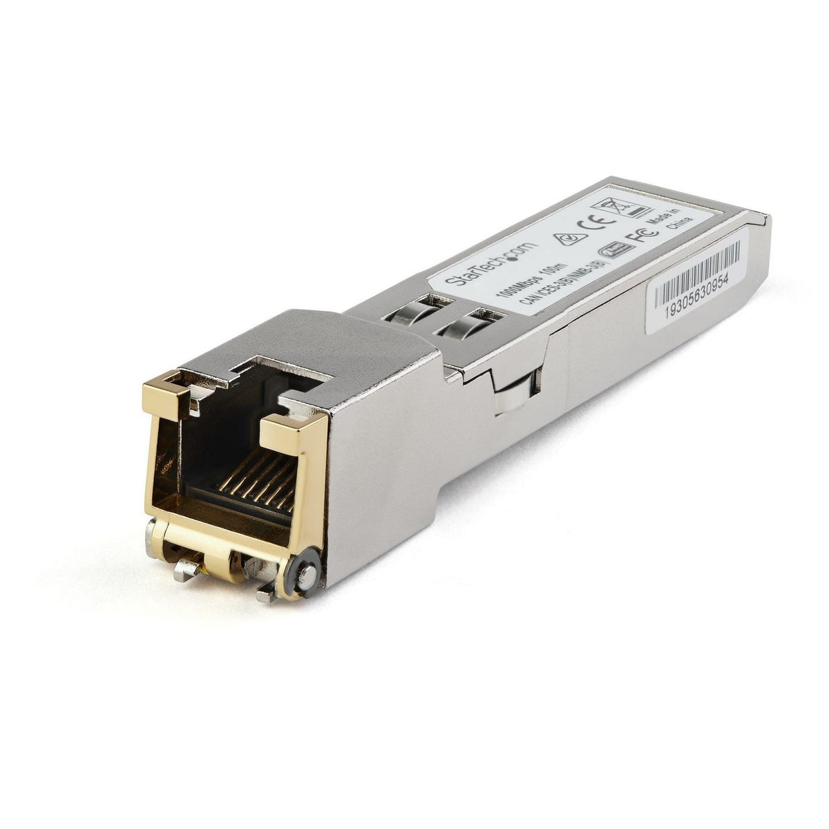 StarTech.com Cisco Glc-Te Compatible Module - 1000Base-T Copper Industrial Gigabit Ethernet Transceiver - Sfp To Rj45 Cat6/Cat5E 100M Extended