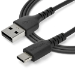 StarTech.com 6.6ft (2m) USB-A to USB-C Fast Charging Cable, Rugged, Charge & Sync, 3A, USB 2.0, Black TPE Jacket and Aramid Fiber - USB Charging Cord