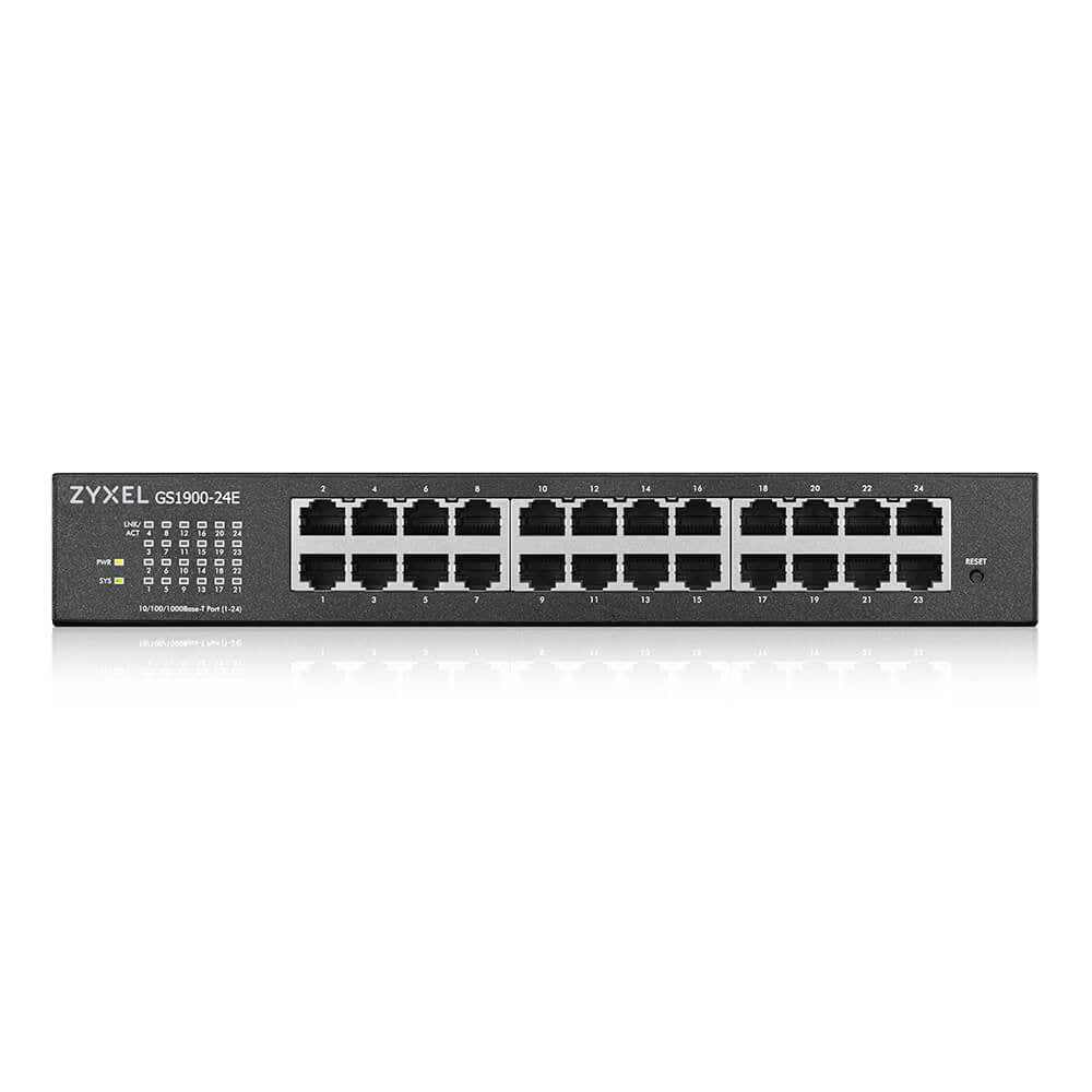 Zyxel GS1900-24E Managed L2 Gigabit Ethernet (10/100/1000) 1U Black