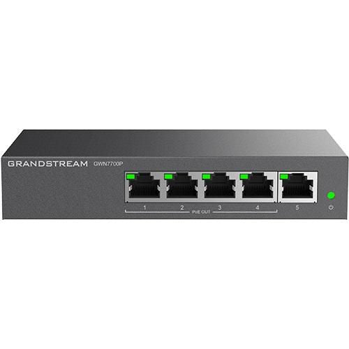 Grandstream Network Switch Unmanaged unmanaged 5 x 10/100/1000 (PoE+) Network Switch Unmanaged unmanaged 5 x 10/100/1000 (PoE+)