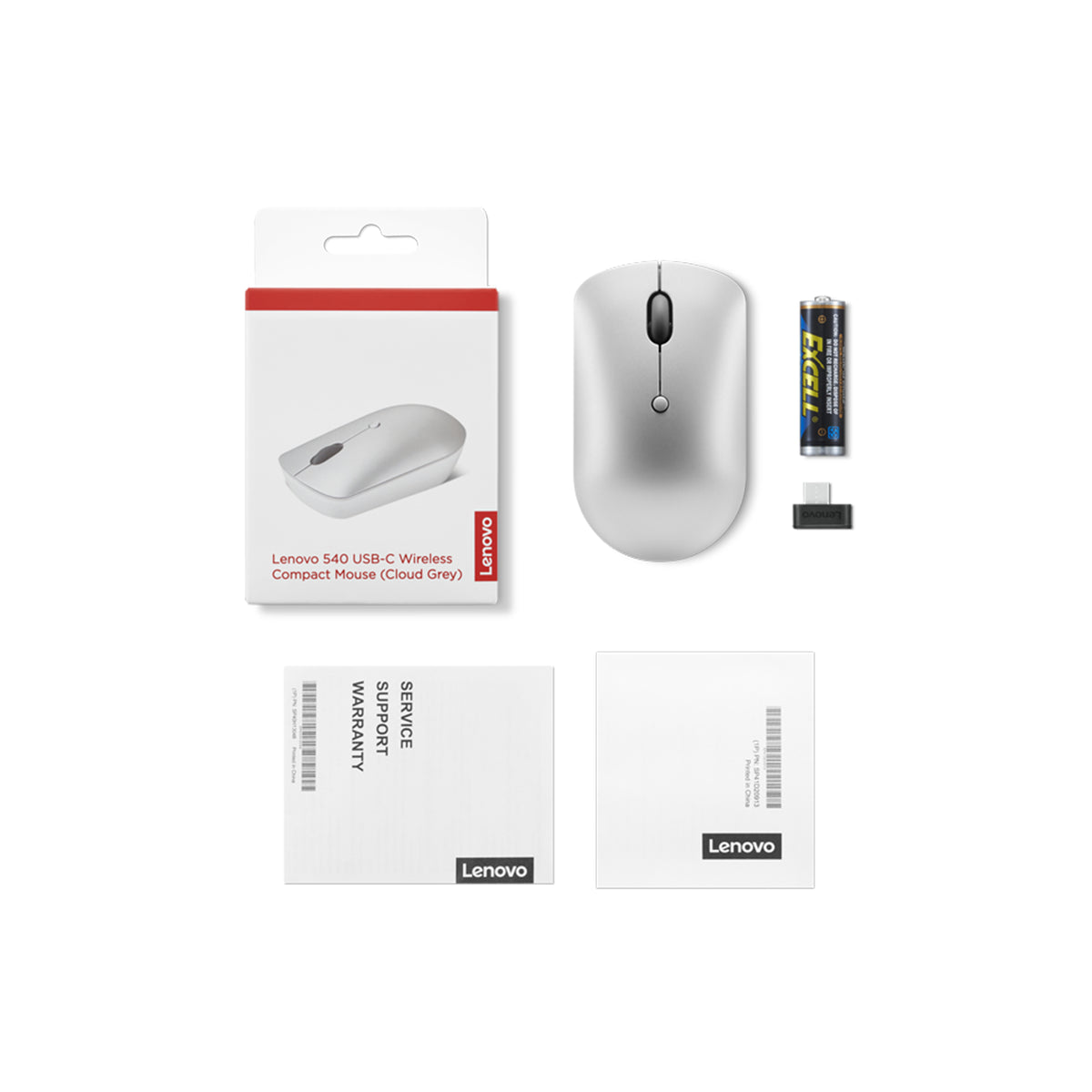 Lenovo 540 mouse Universal Ambidextrous RF Wireless Optical 2400 DPI