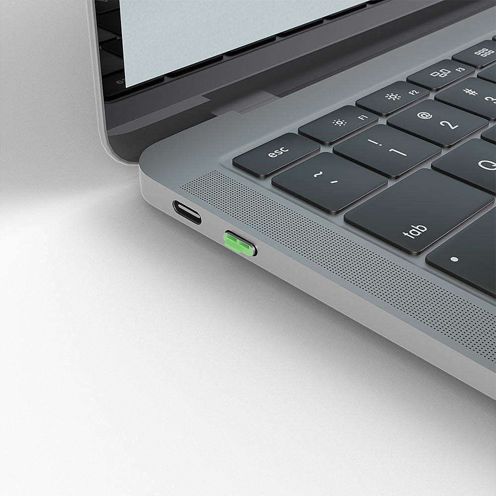 Lindy USB Type C Port Blockers (Without Key) - Pack of 10, Green