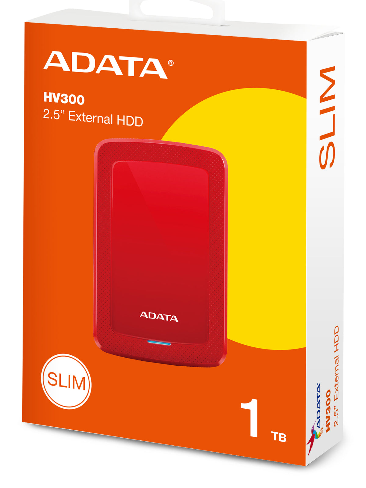 ADATA HV300 external hard drive 1 TB 2.5" 3.2 Gen 1 (3.1 Gen 1) Red