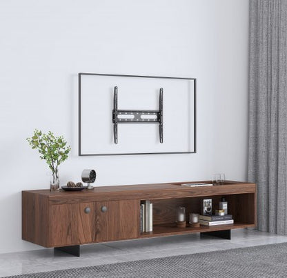 Manhattan Wall Mount for TV & Monitors (Fixed Low Profile), For screens 32" to 55", VESA compatibility: all between 75x75mm to 400x400mm - check the dimensions of the four mounting holes on back of screen to ensure it fits, Max 45kg, Black, Bracket