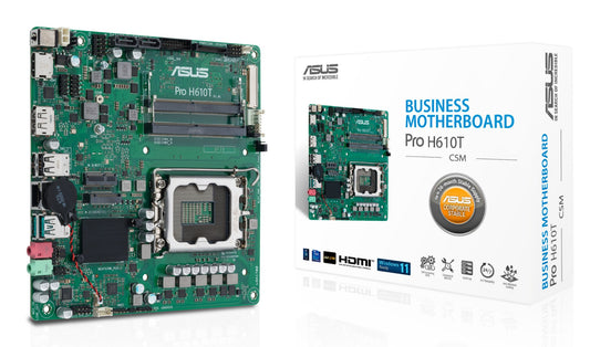 ASUS PRO H610T-CSM Intel H610 LGA 1700 Thin Mini ITX